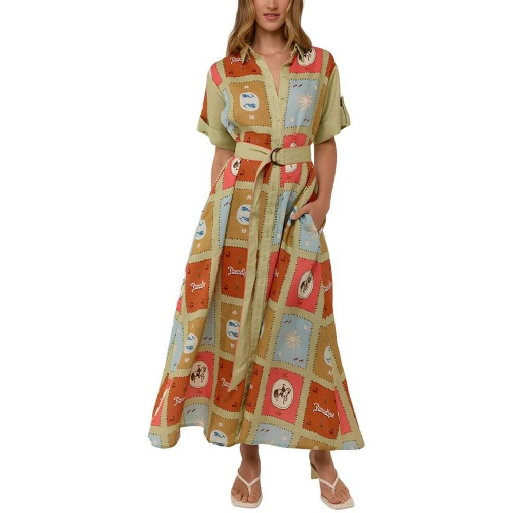 Amina Glam Womens Maxi Dress